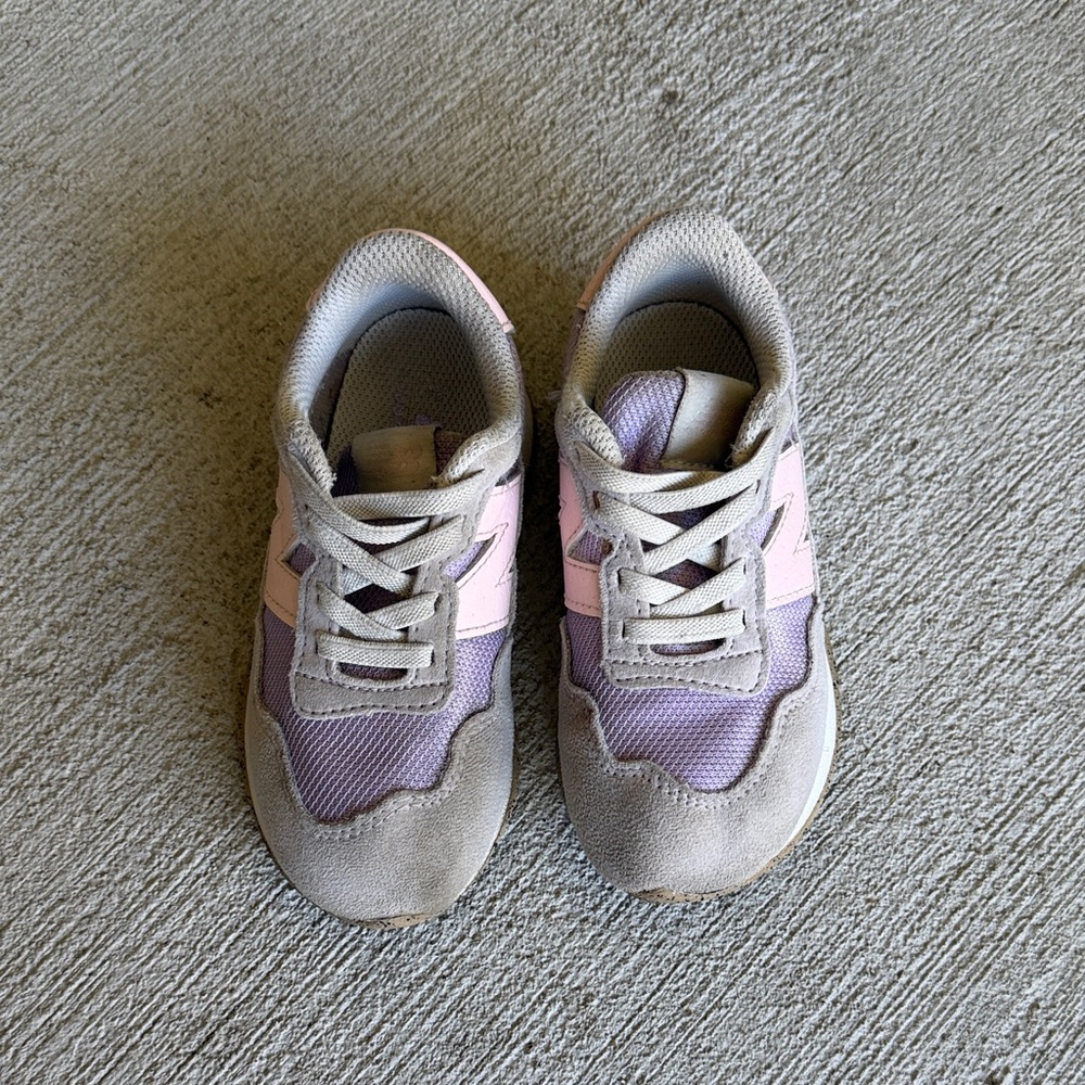 New Balance 237 Toddler 9 Purple and Pink Sneakers